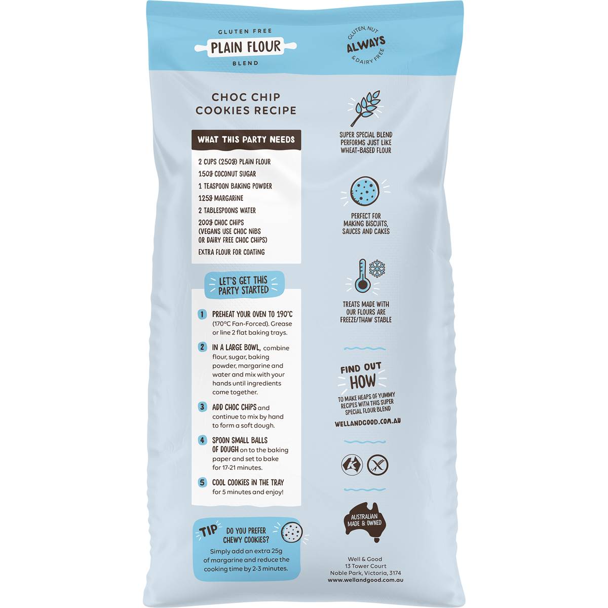 Well & Good Gluten Free Plain Flour 1kg
