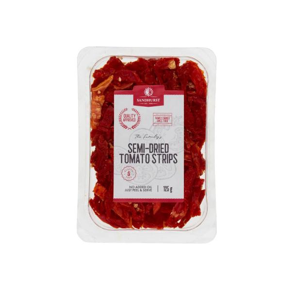 SANDHURST READY TO EAT SEMI-DRIED TOMATO STRIPS