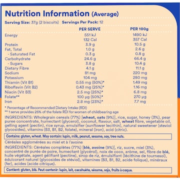 Weet-Bix Honey & Golden Oats 450g