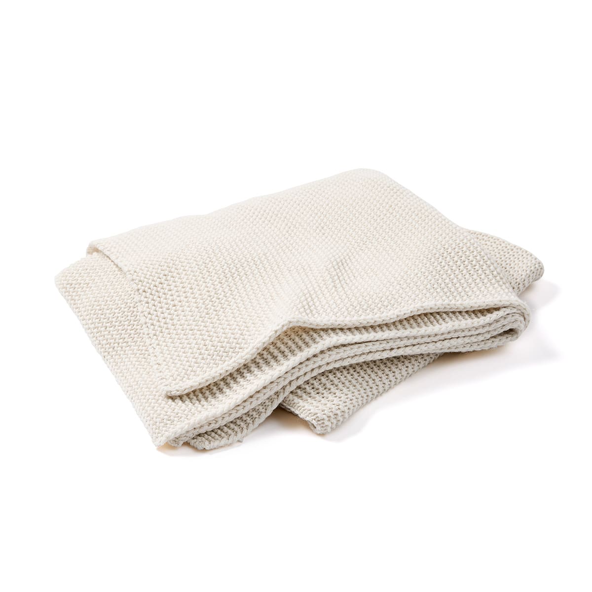 Chunky Knit Throw - Ivory