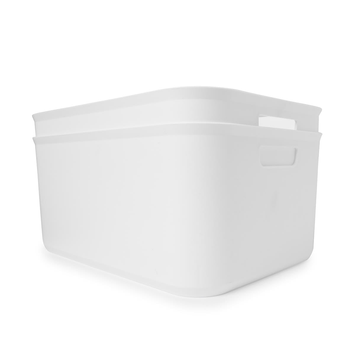2 Pack 12.5L Utile Large Tubs - White