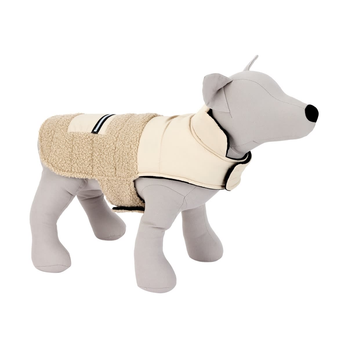Pet Puffer Vest - Large, Cream