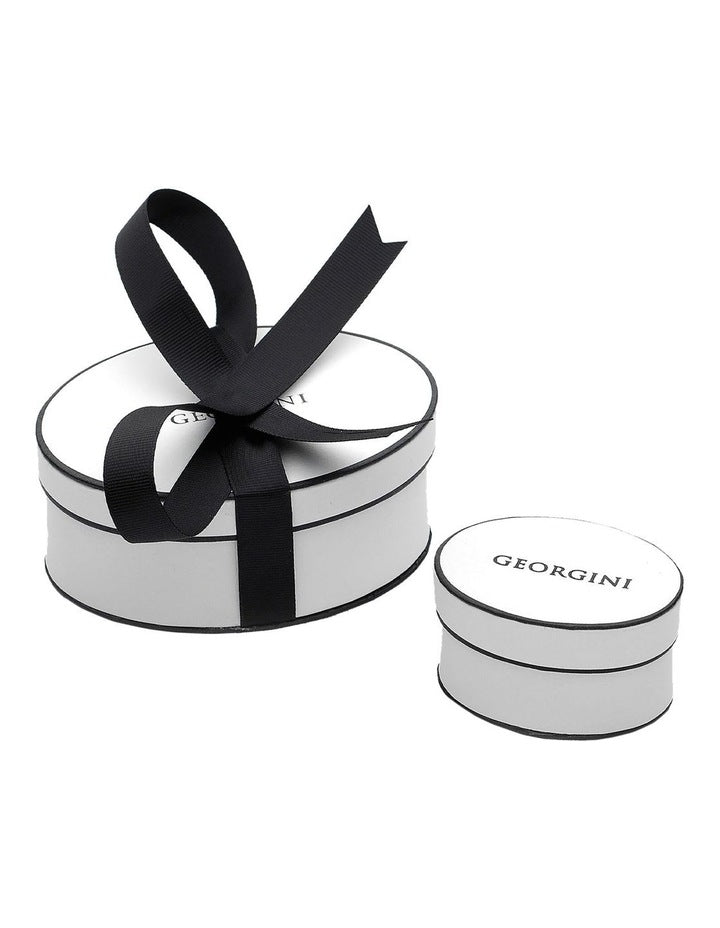 Goddess Pave Hoops Earrings in Silver