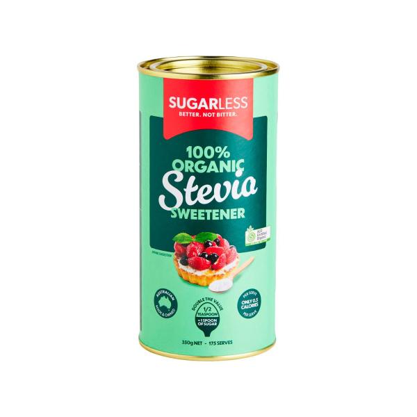 SUGARLESS ORGANIC STEVIA SWEETENER 350G