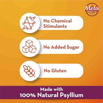 Metamucil Daily Fibre Supplement Natural Granular Coarse 72 Doses 504g
