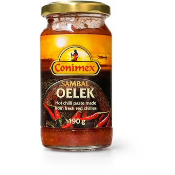Conimex Sambal Oelek Paste Hot Chilli 190g