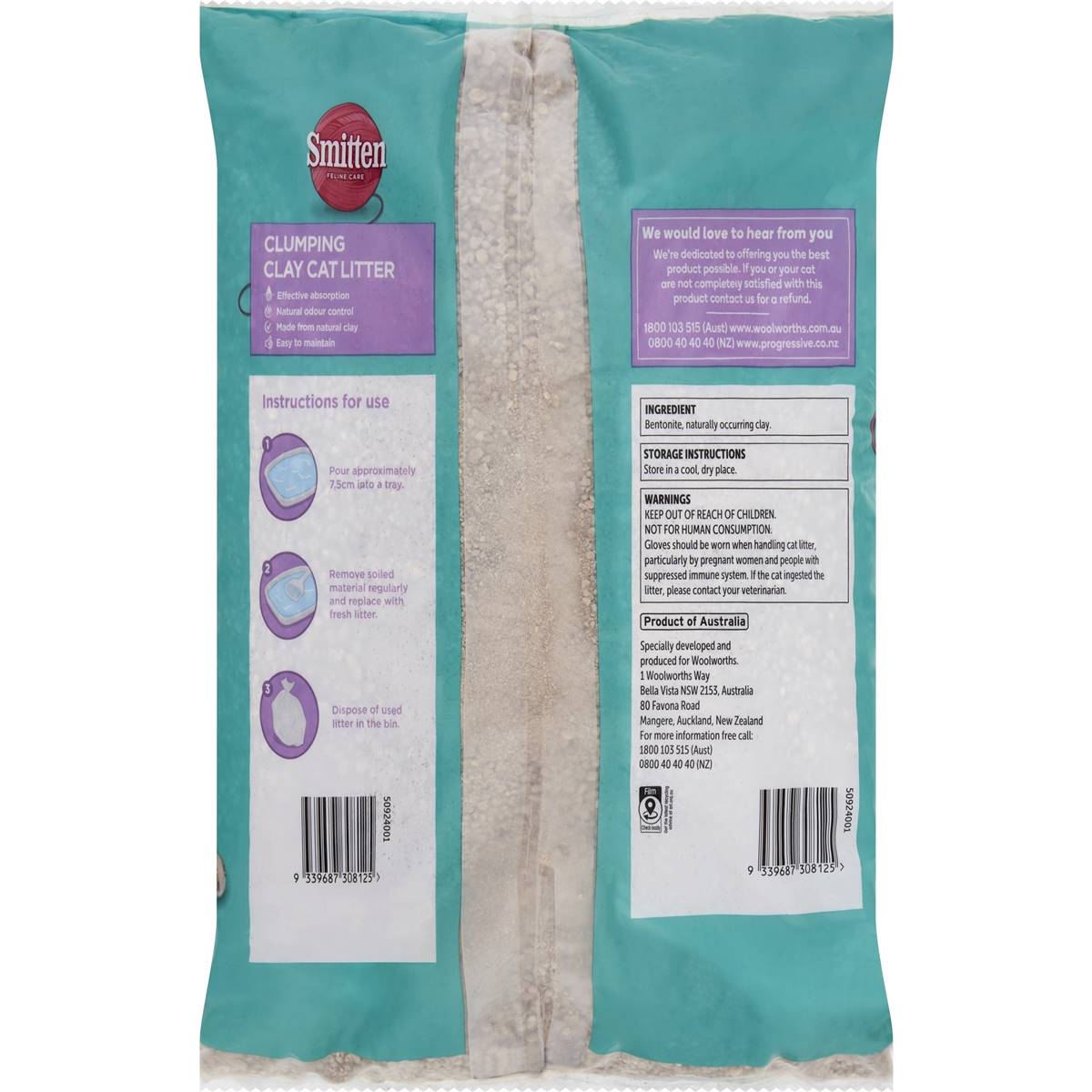 Smitten Clay Clumping Cat Litter 4.5kg