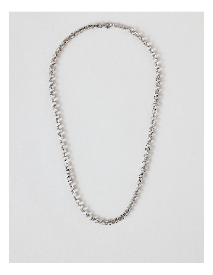 Loop Chain Necklace in Black