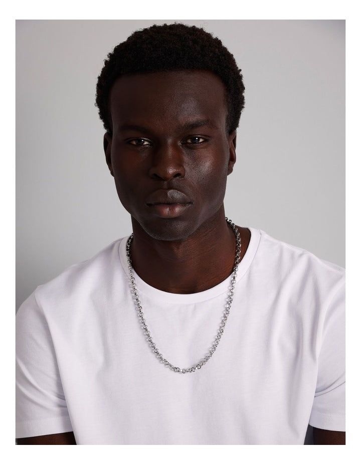 Loop Chain Necklace in Black