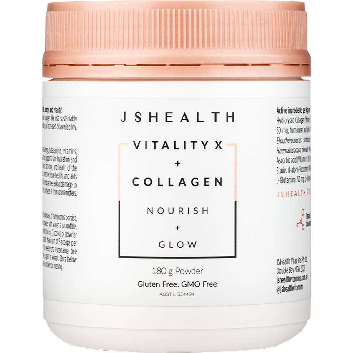 JSHealth Vitality x Plus Collagen Collagen Nourish & Glow 180g