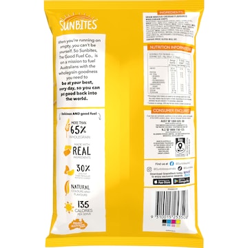 Sunbites Grain Waves Wholegrain Chips Cheddar 170g