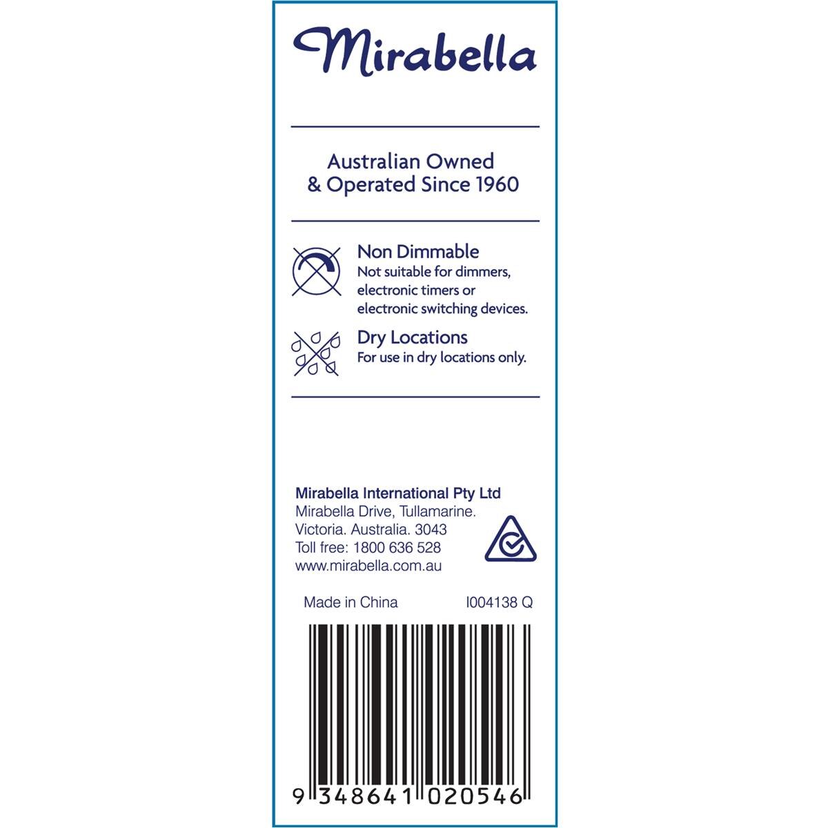 Mirabella Led Candle Filament Sbc 4w 470lm Warm White 1 Pack
