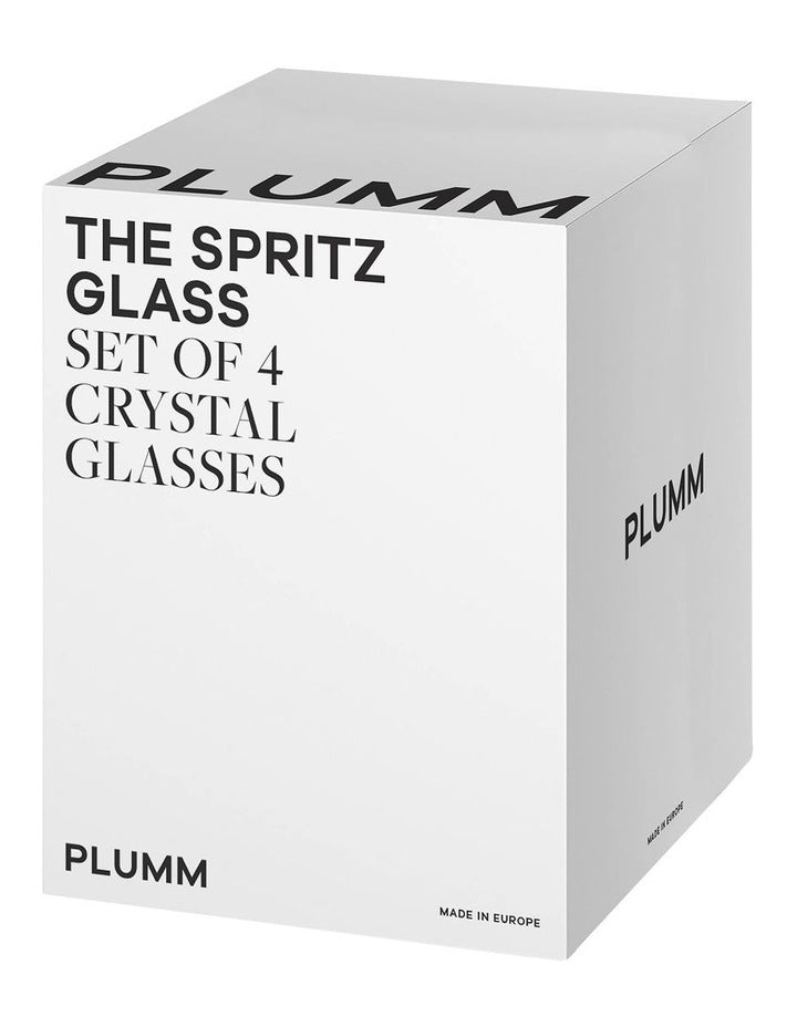 Spritz Glass Set of 4 in Clear