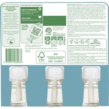 Air Wick Pure Spring Delight Plug-In Diffuser Refill 19mL x 3 pack