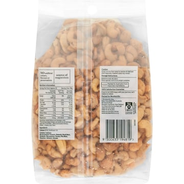 Woolworths Cashews Roasted & Unsalted 750g
