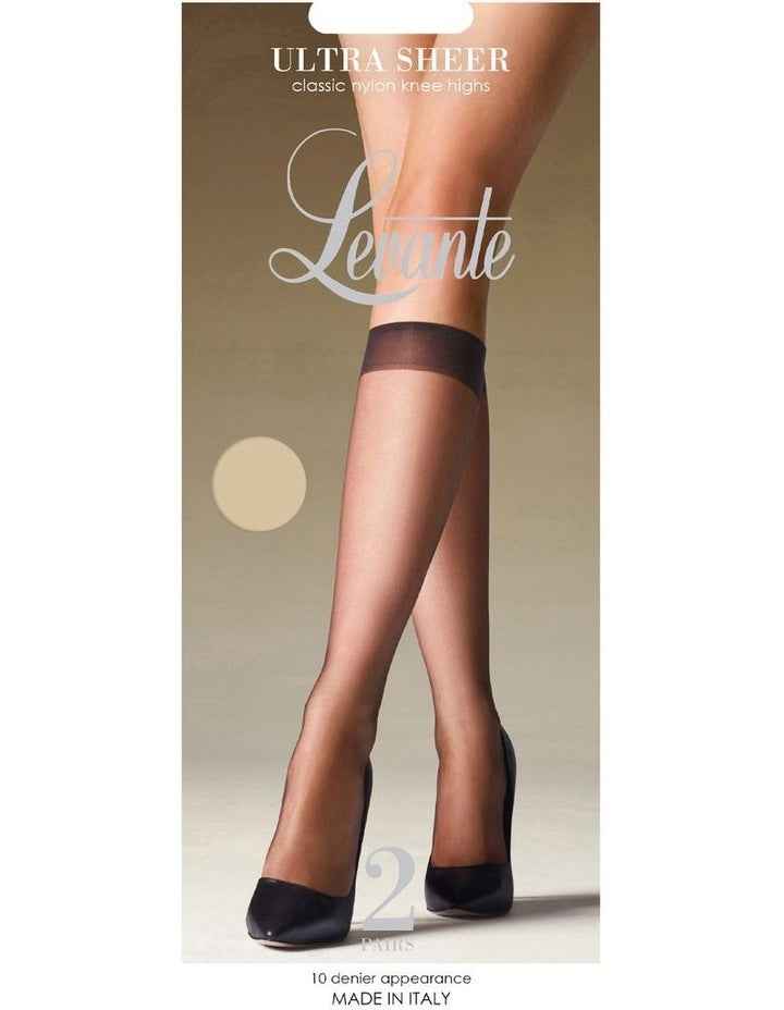 Ultra Sheer Knee High 2 Piece in Oyster