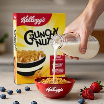 Kellogg's Crunchy Nut Corn Flakes Breakfast Cereal 640g
