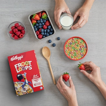 Kellogg's Froot Loops Breakfast Cereal 460g