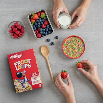 Kellogg's Froot Loops Breakfast Cereal 460g