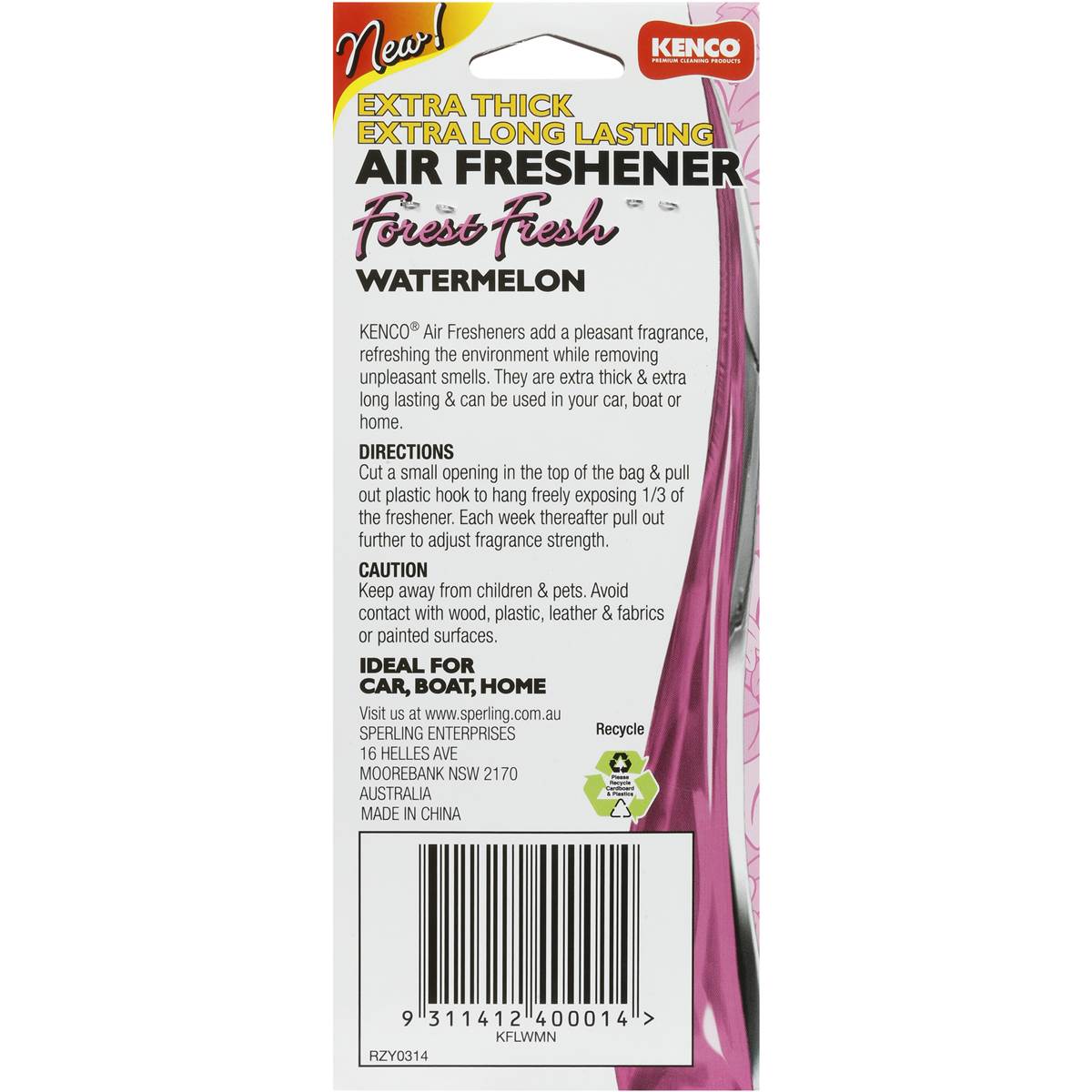 Kenco Forest Fresh Air Freshener Watermelon Each