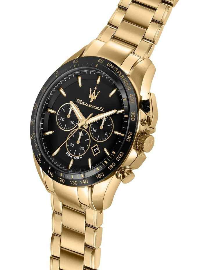 Traguardo Chronograph Watch 45mm in Gold