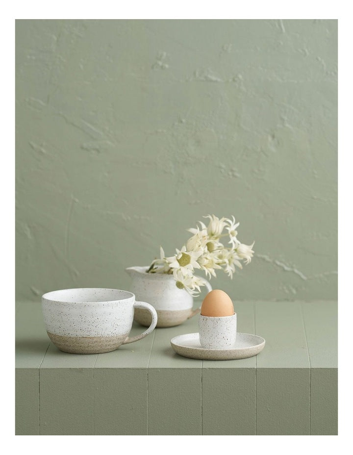 Natural Home Large Soup Mug in White