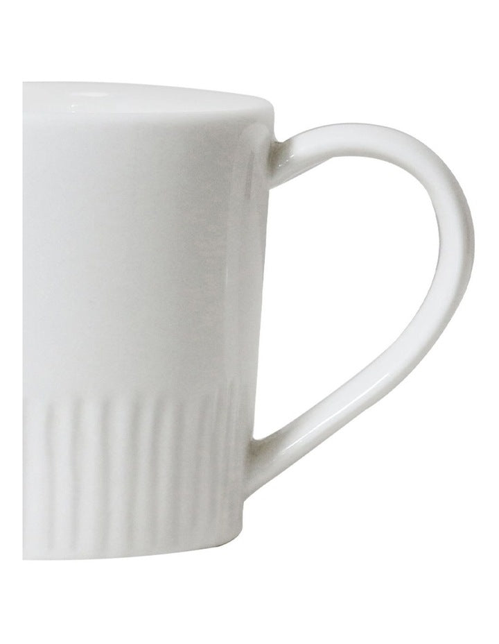 Carve Mug Set of 4 in White
