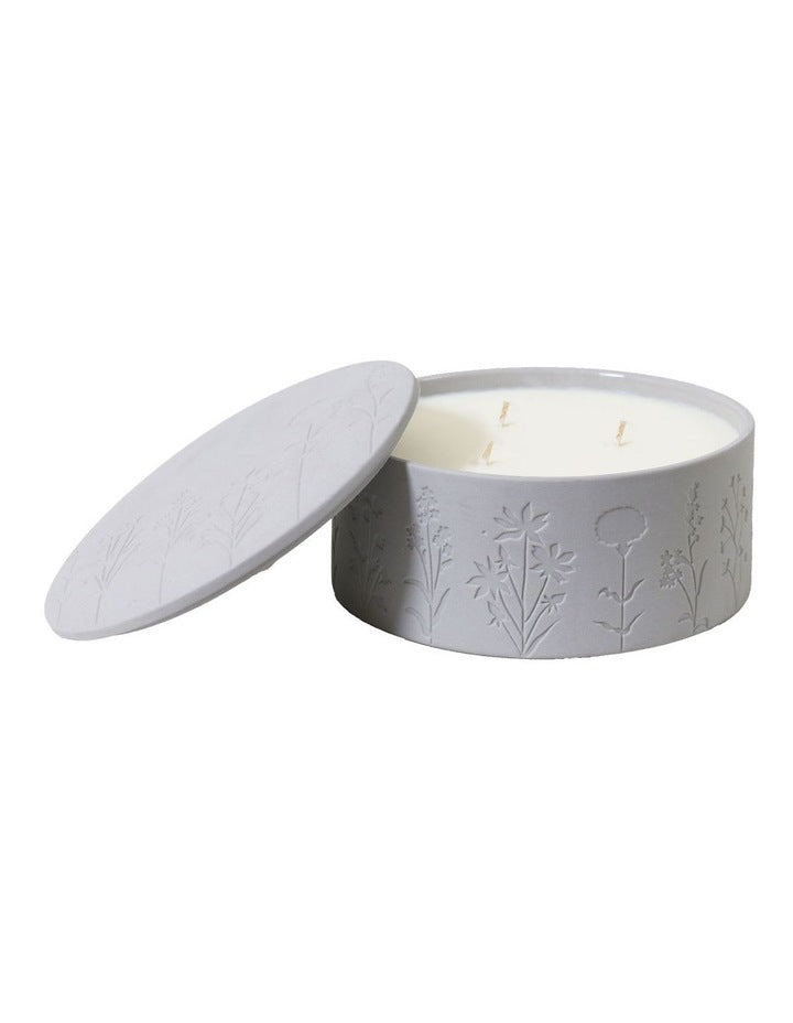 Wild Flowers Wicked Candle with Debossed Botanical
