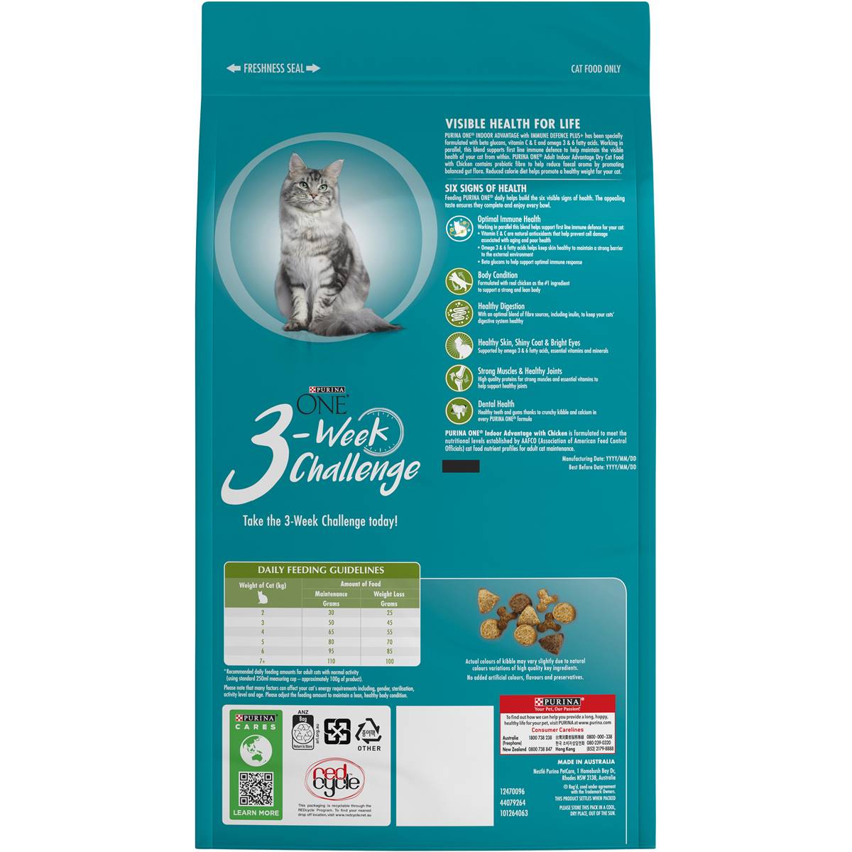 Purina One Indoor Advantage With Chicken 1+ Years Dry Cat Food 1.4kg