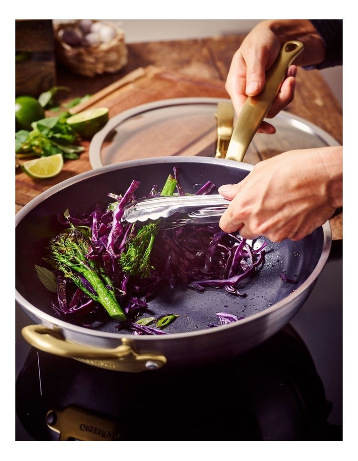 Premiere Gold Wok 30cm PFAS-free ceramic non-stick