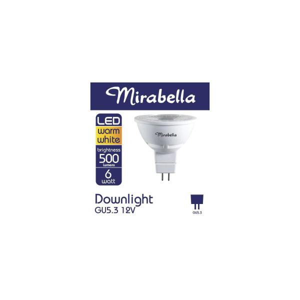 MIRABELLA GLOBE LED GU5.3- 6W 500 LUMENS WARM WHITE