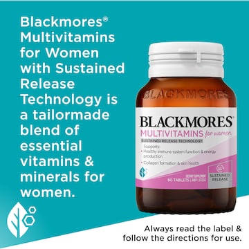Blackmores Multivitamin For Women Sustained Release Tablets 60 pack