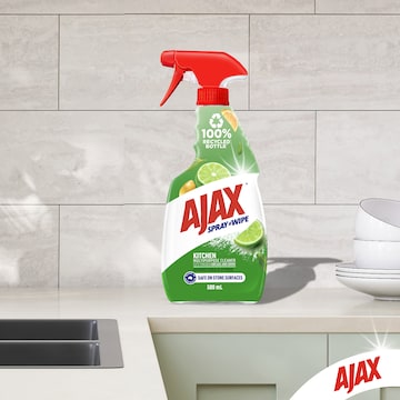 Ajax Spray & Wipe Multipurpose Kitchen Cleaner Baking Soda 500mL