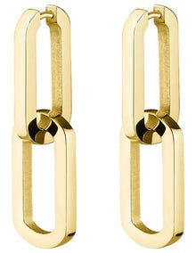 Dual Gold-Tone Hoops in Gold