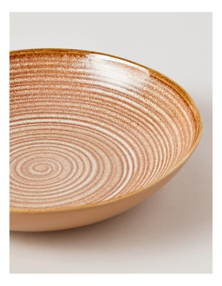 Desert Flower Pasta Bowl in Rust