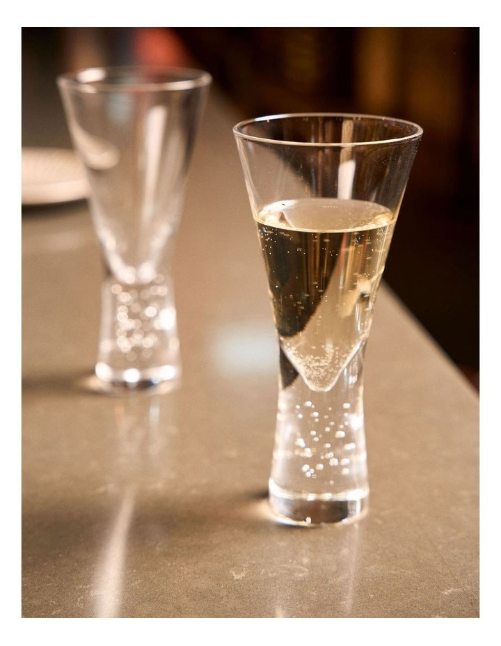Willie White Wine Glass Set 2 Piece in Clear