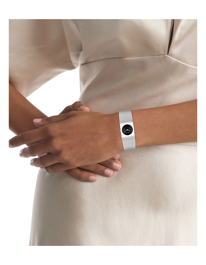 Pulse Mesh Bracelet Watch in Black