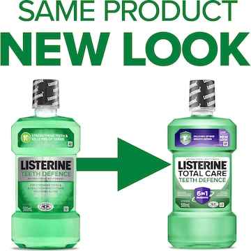 Listerine Teeth Defence Antibacterial Mouthwash 500mL