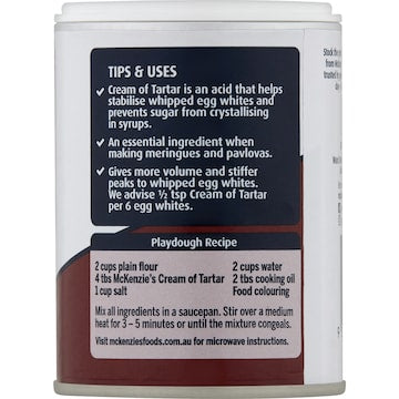 McKenzie's Cream Of Tartar 125g