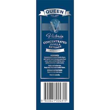 Queen Victoria Concentrated Vanilla Extract With Seeds 100mL