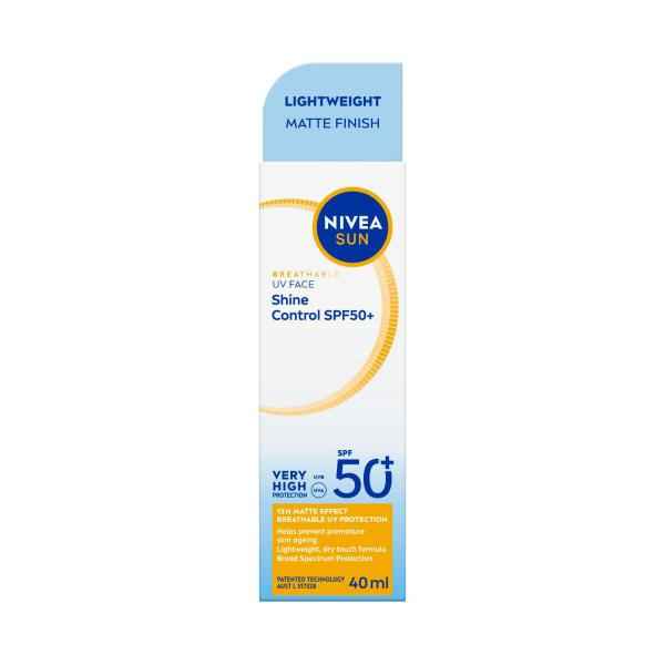 NIVEA SUN UV FACE BREATHABLE SHINE CONTROL SUNSCREEN SPF50+ 40ML