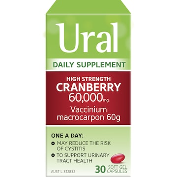 Ural High Strength Cranberry Daily Supplement 30 pack