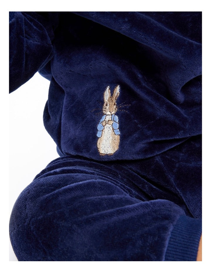 Velour Sweater in Blue