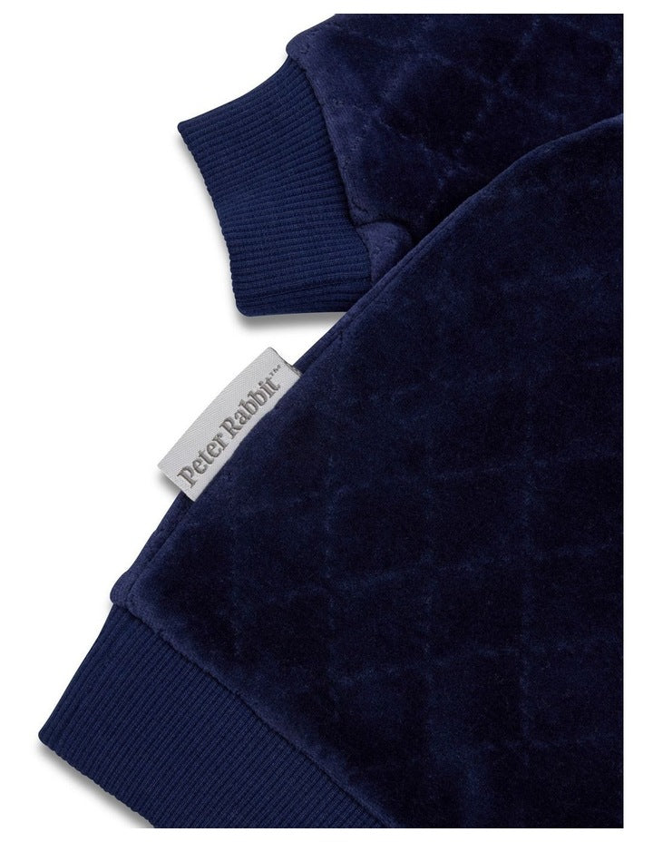 Velour Sweater in Blue