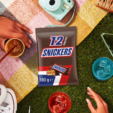 Snickers Milk Chocolate Party Share Bag 12 pack