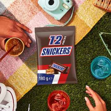 Snickers Milk Chocolate Party Share Bag 12 pack