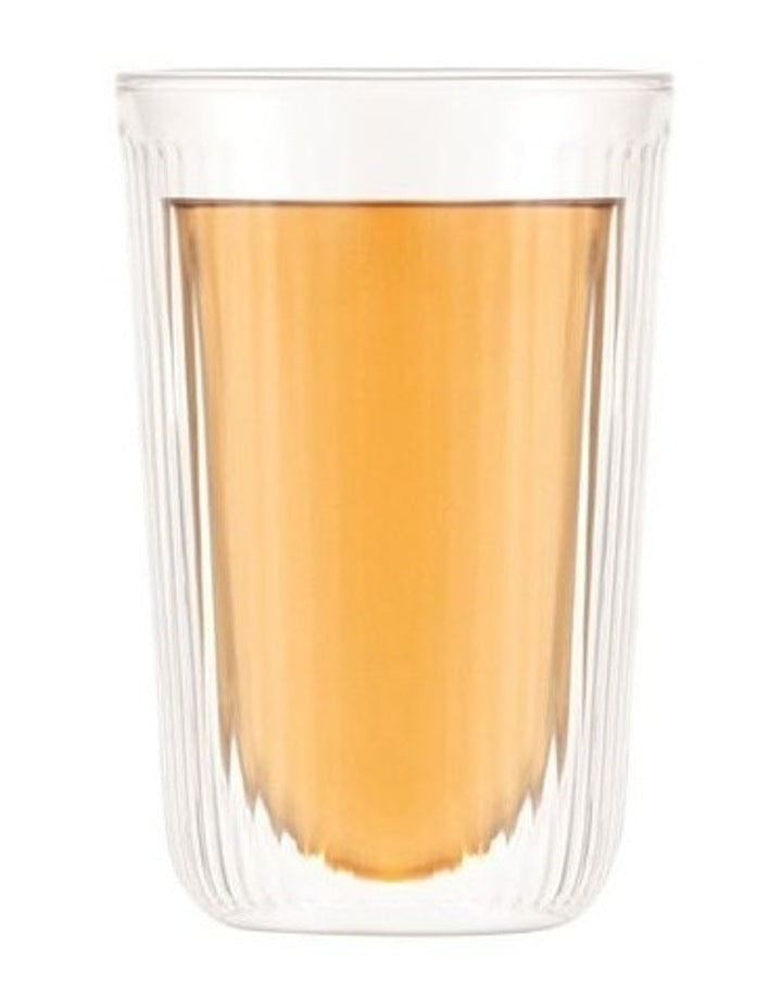 Douro Double Wall Glass Large 450ml 2 Piece in Clear