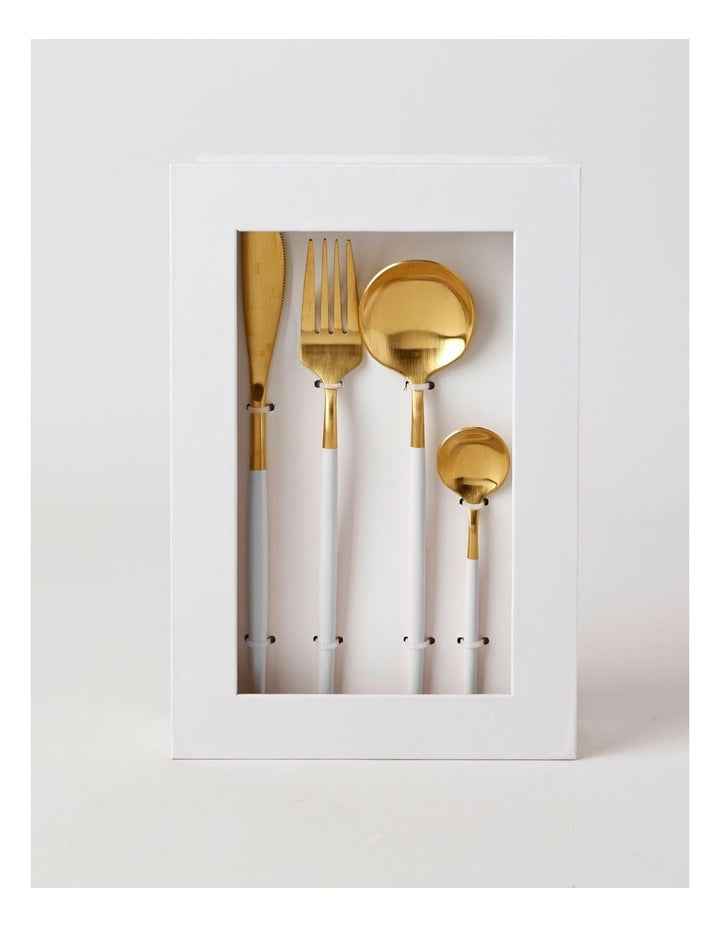 Remy 16pc Cutlery Set in White