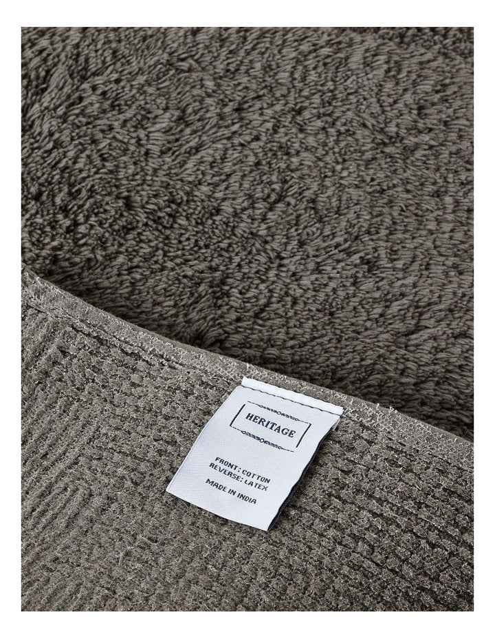 Sylvia Bath Mat in Charcoal