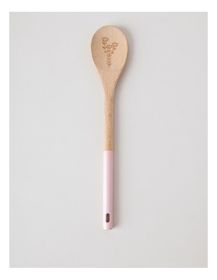 Cloudy Sprinkle Wooden Spoon 33cm - Pink